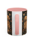 Fanciful Golden Paradise Blossom Accent Coffee Mug