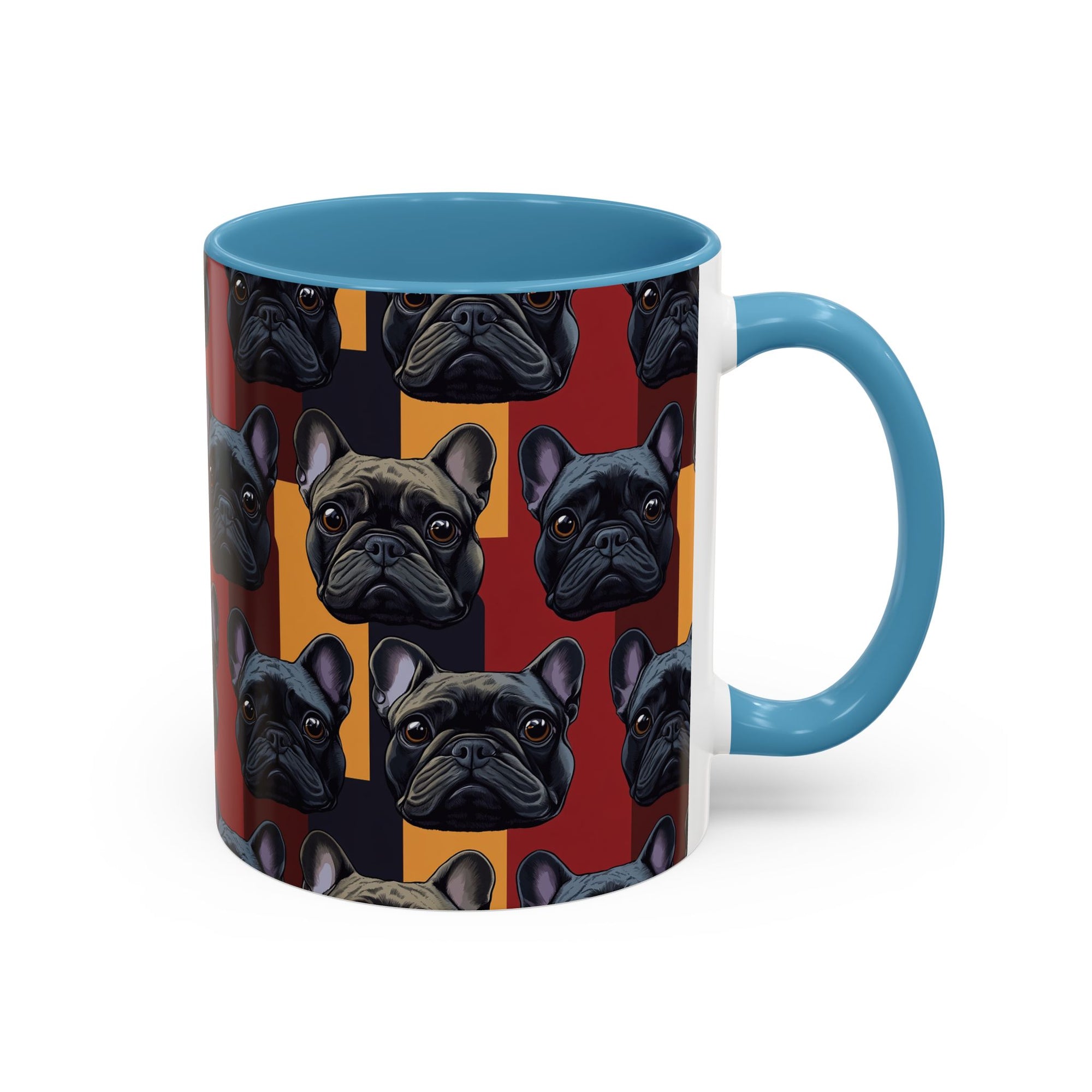 Chic Canine Checkmate - Frenchie Edition Accent Coffee Mug