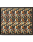 Beagle Blossoms Matte Canvas, Framed