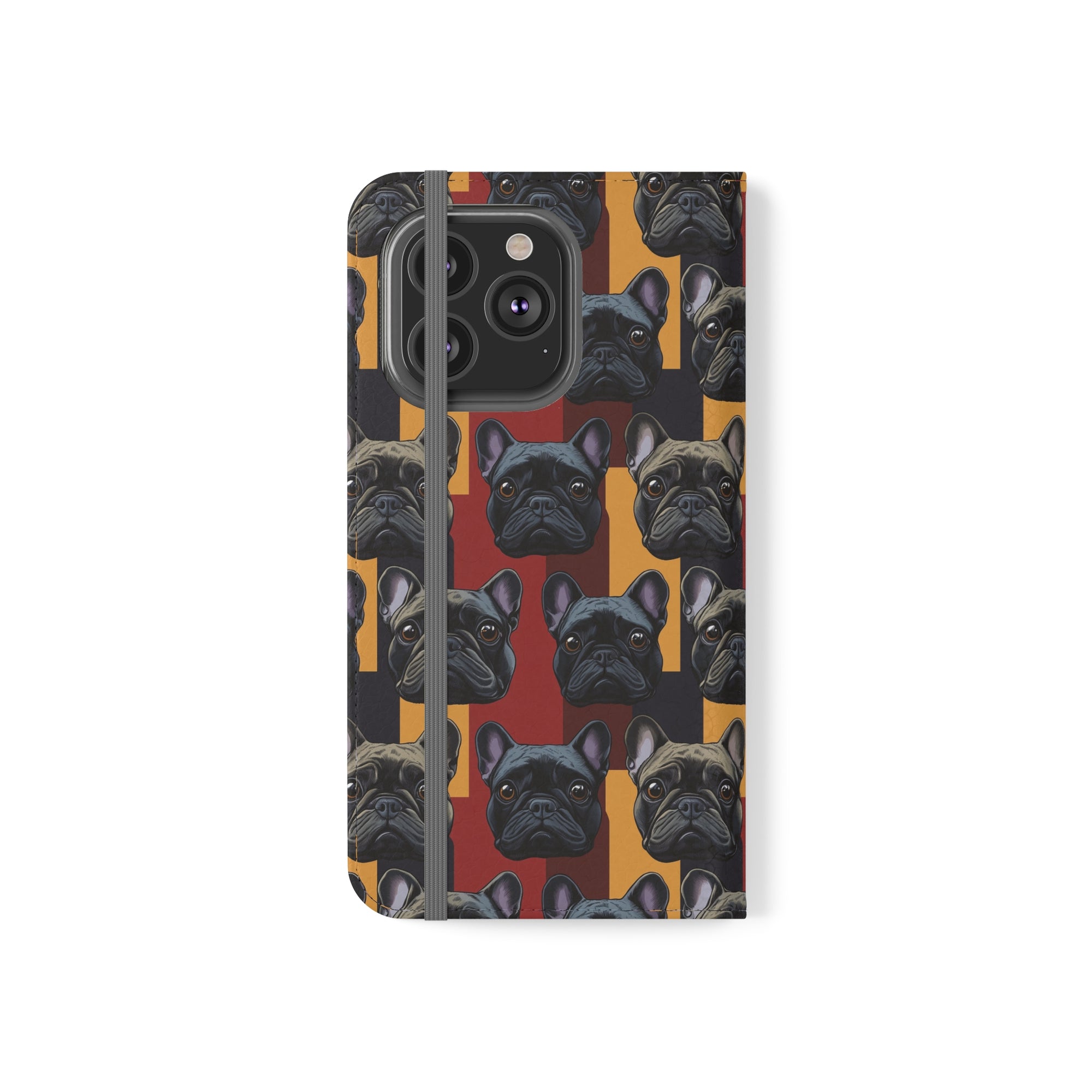 Chic Canine Checkmate - Frenchie Edition Flip Cases