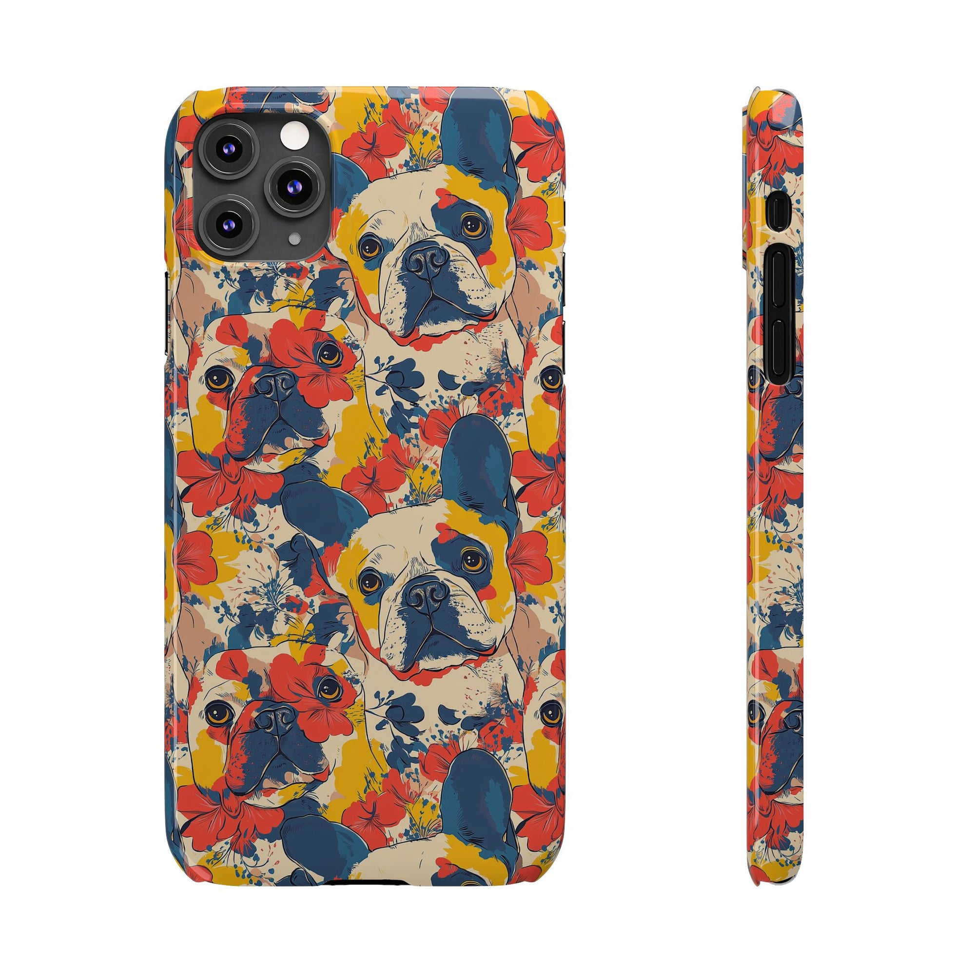 Bloom Pup Frenchietastic Splatter Slim Phone Cases