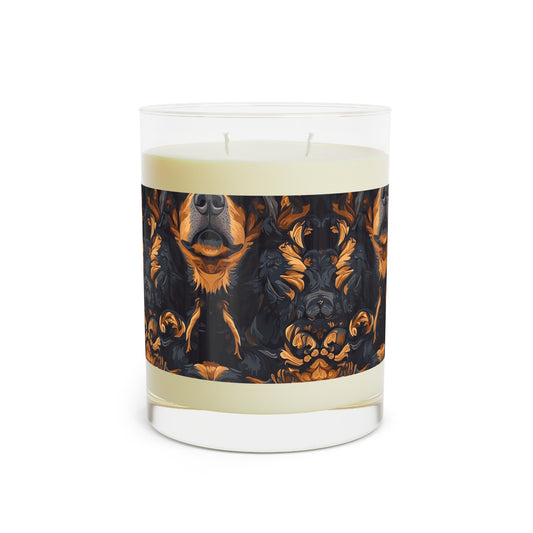 Modern Rottweiler Royalty Scented Candle