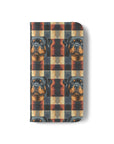 Pawsome Rottweiler Royalty Plaid Flip Cases