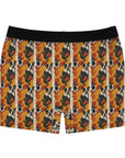 Chic Frenchie Charm Men's Boxer Briefs