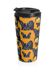 Frenchie Pawsitively Pawsome Peek-a-Boo Perfection Stainless Steel Travel Mug