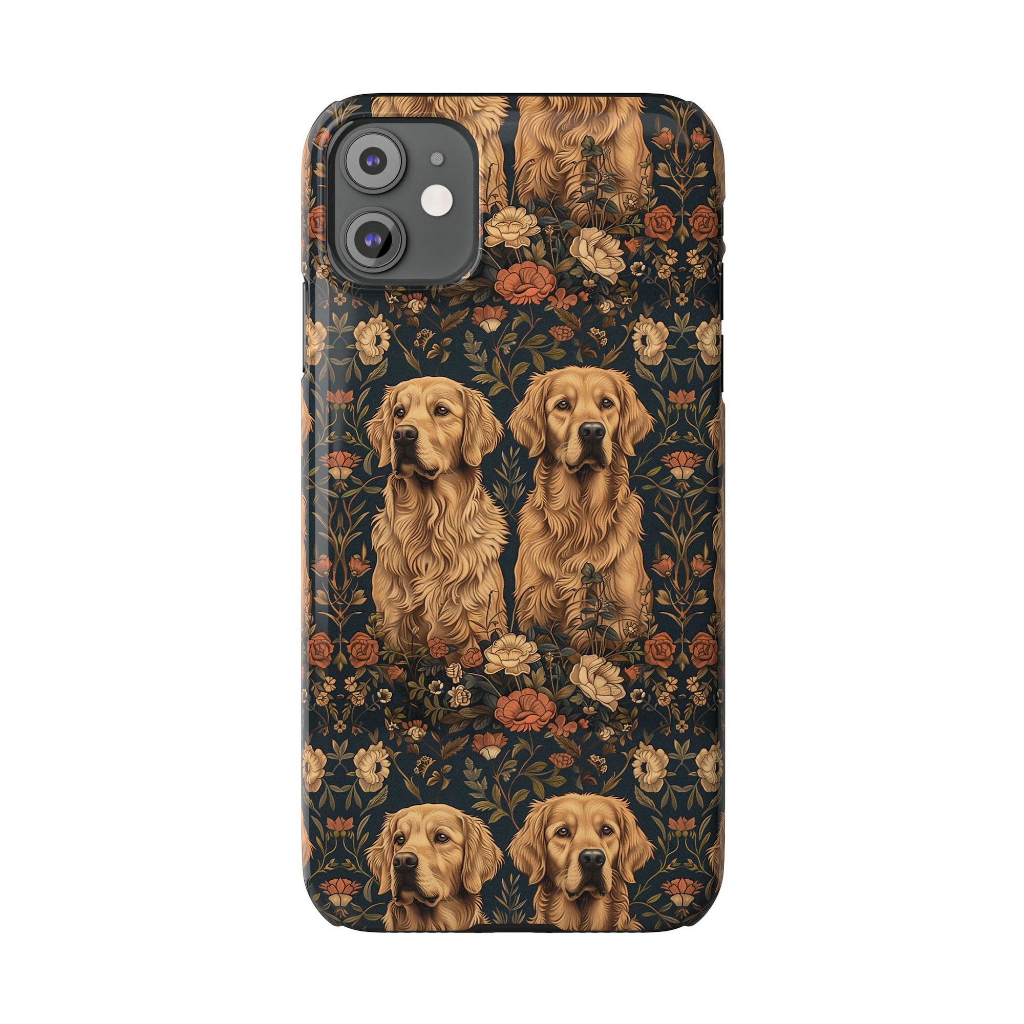 Fanciful Golden Paradise Blossom Slim Phone Cases