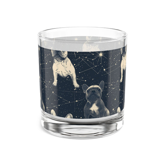 Frenchie Celestial Soar Rocks Glass