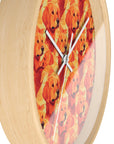 Golden Glamour Paws Wall Clock