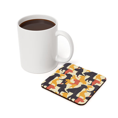 Modern Charm Labrador Chic Cork Back Coaster