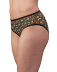 Dazzling Dachsund Blossoms & Foliage Women's Briefs