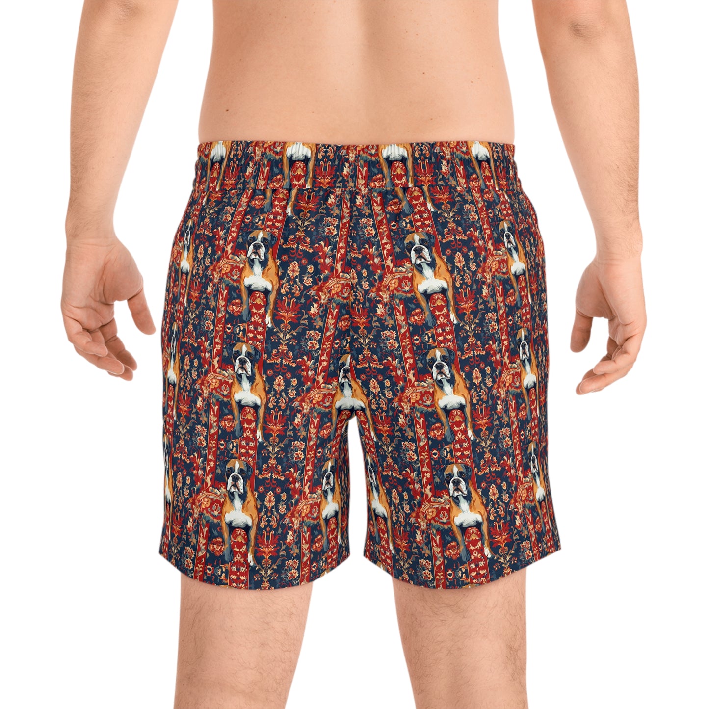 Boxer Blossom Tapestry Delight Men's Mid-Length Swim Shorts