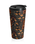 Dapper Dachshund Embroidery Elegance Stainless Steel Travel Mug