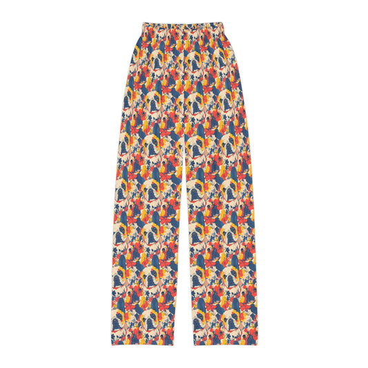 Bloom Pup Frenchietastic Splatter Kids Pajama Pants