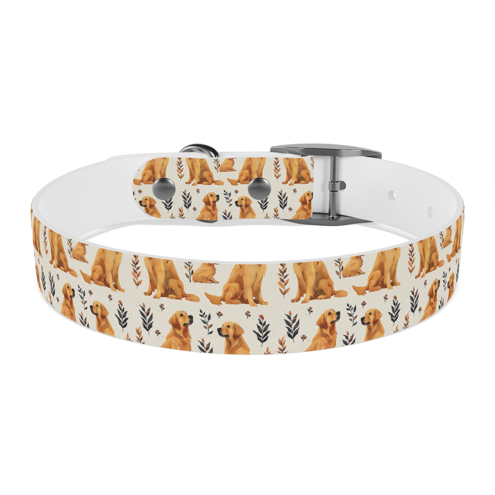 Golden Glamour Paws - Luxe Licks for Regal Retrievers Dog Collar