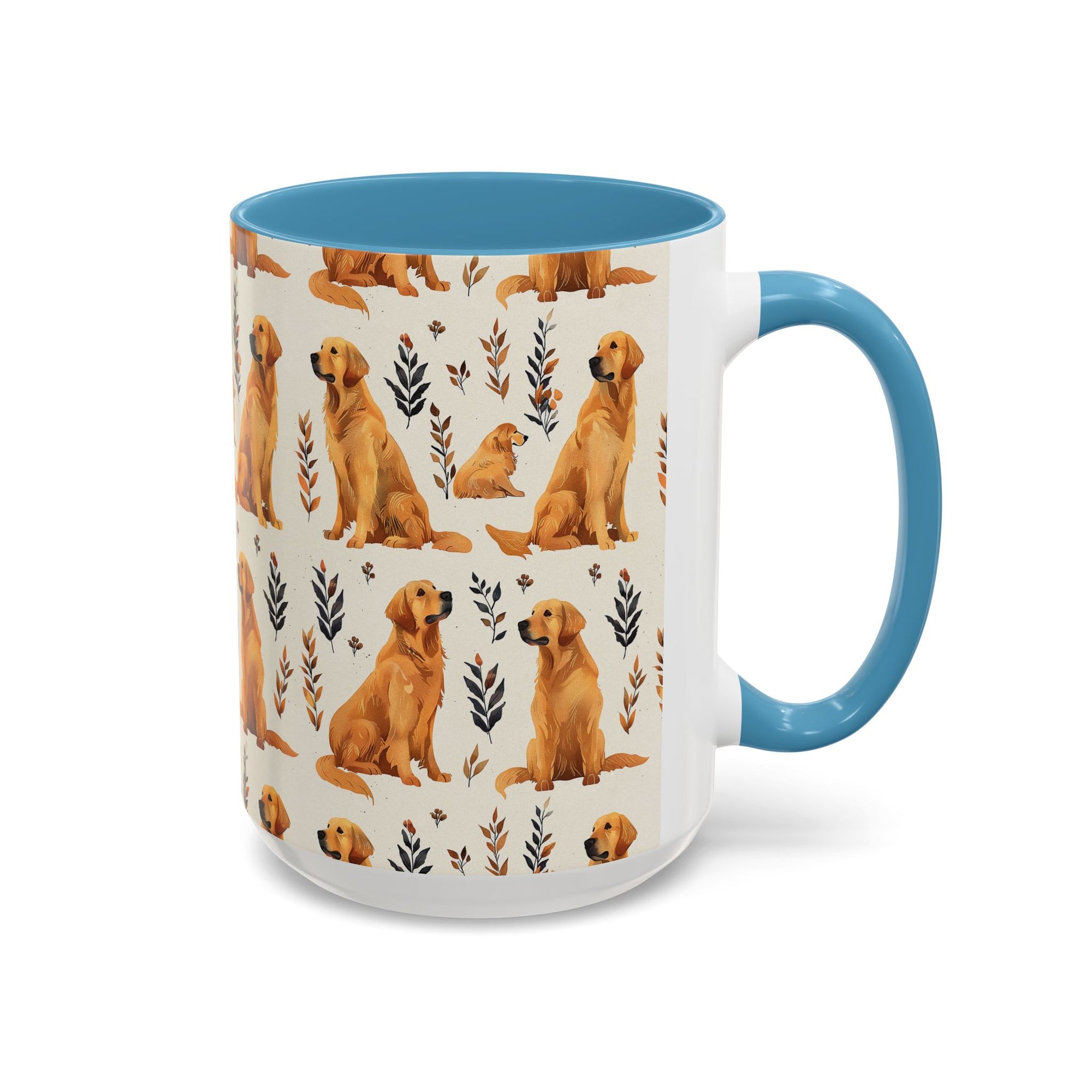 Golden Glamour Paws - Luxe Licks for Regal Retrievers Accent Coffee Mug