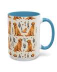 Golden Glamour Paws - Luxe Licks for Regal Retrievers Accent Coffee Mug