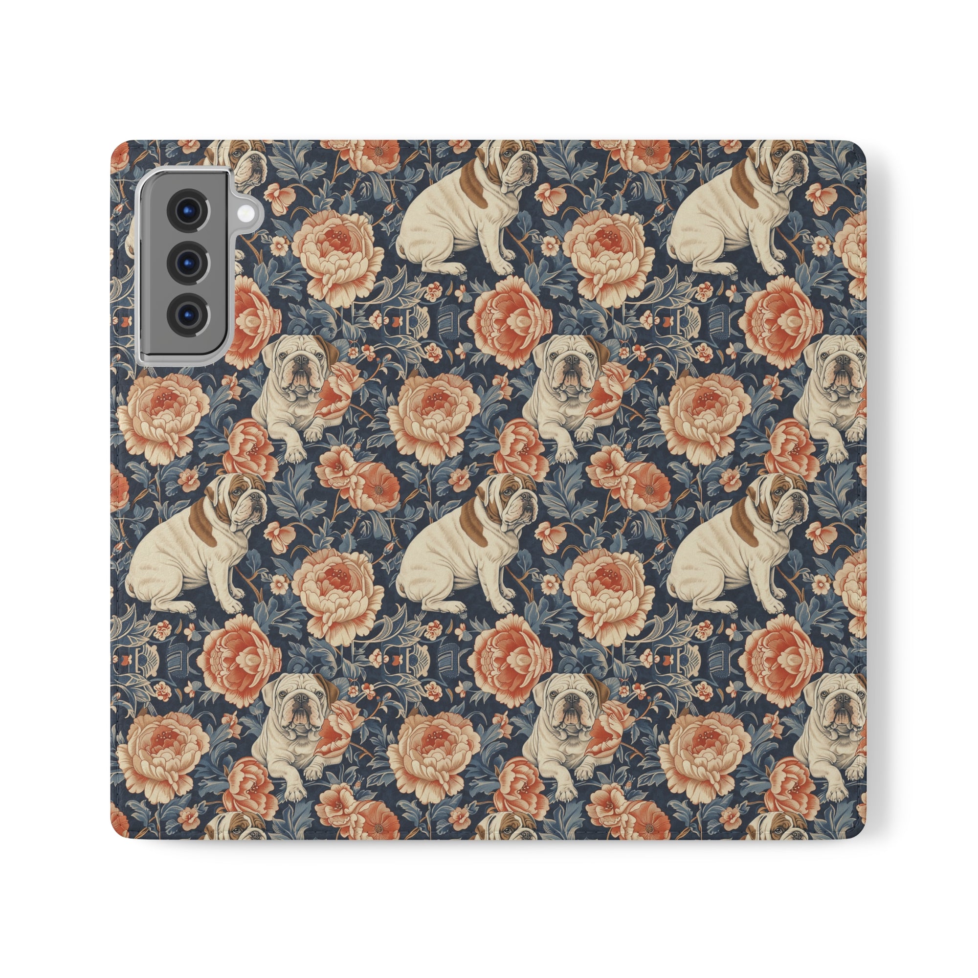 Blooming Bulldog Beauty Flip Cases