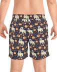 Bulldog Blossom Bonanza Men's Mid-Length Swim Shorts