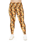 Golden Woof Abstract Glamour Plus Size Leggings