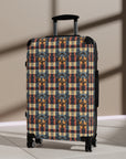 Pawsome Rottweiler Royalty Plaid Suitcase