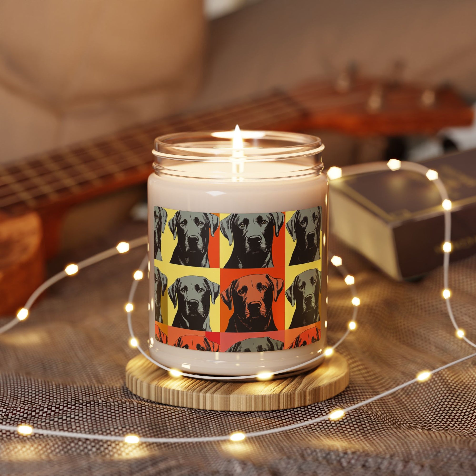 Whimsical Warhol Labrador Scented Soy Candle