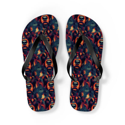 Rustic Rottie Charm Flip Flops