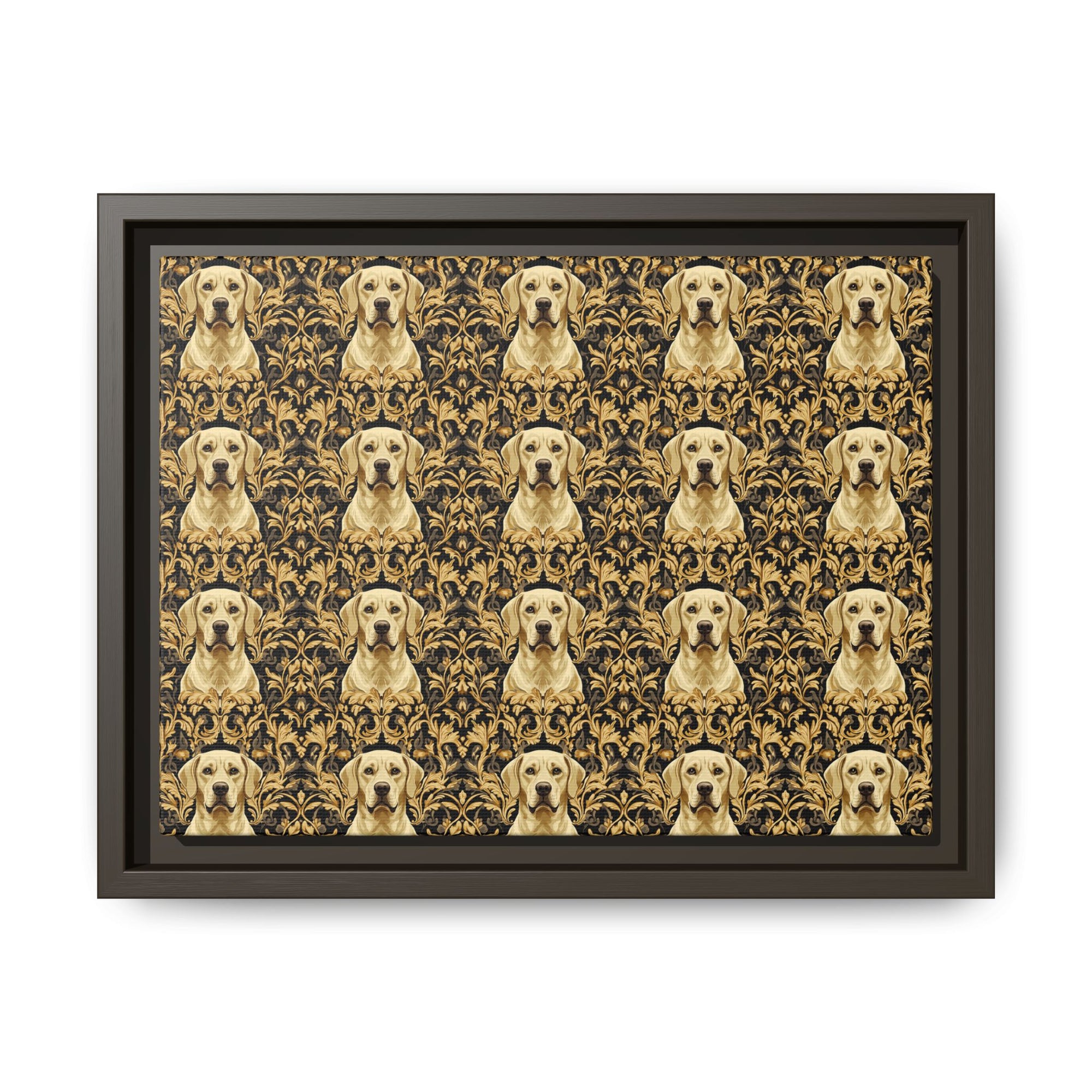 Royal Pawsitivity Labs Matte Canvas, Framed