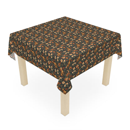 Dazzling Dachsund Blossoms & Foliage Tablecloth