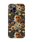 Beagle Blossoms Slim Phone Cases