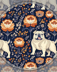 Bulldog Blossom Bonanza Ceramic Coaster