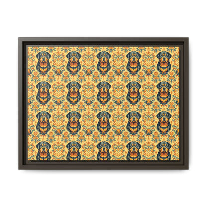 Royal Rottie Regalia Matte Canvas, Framed