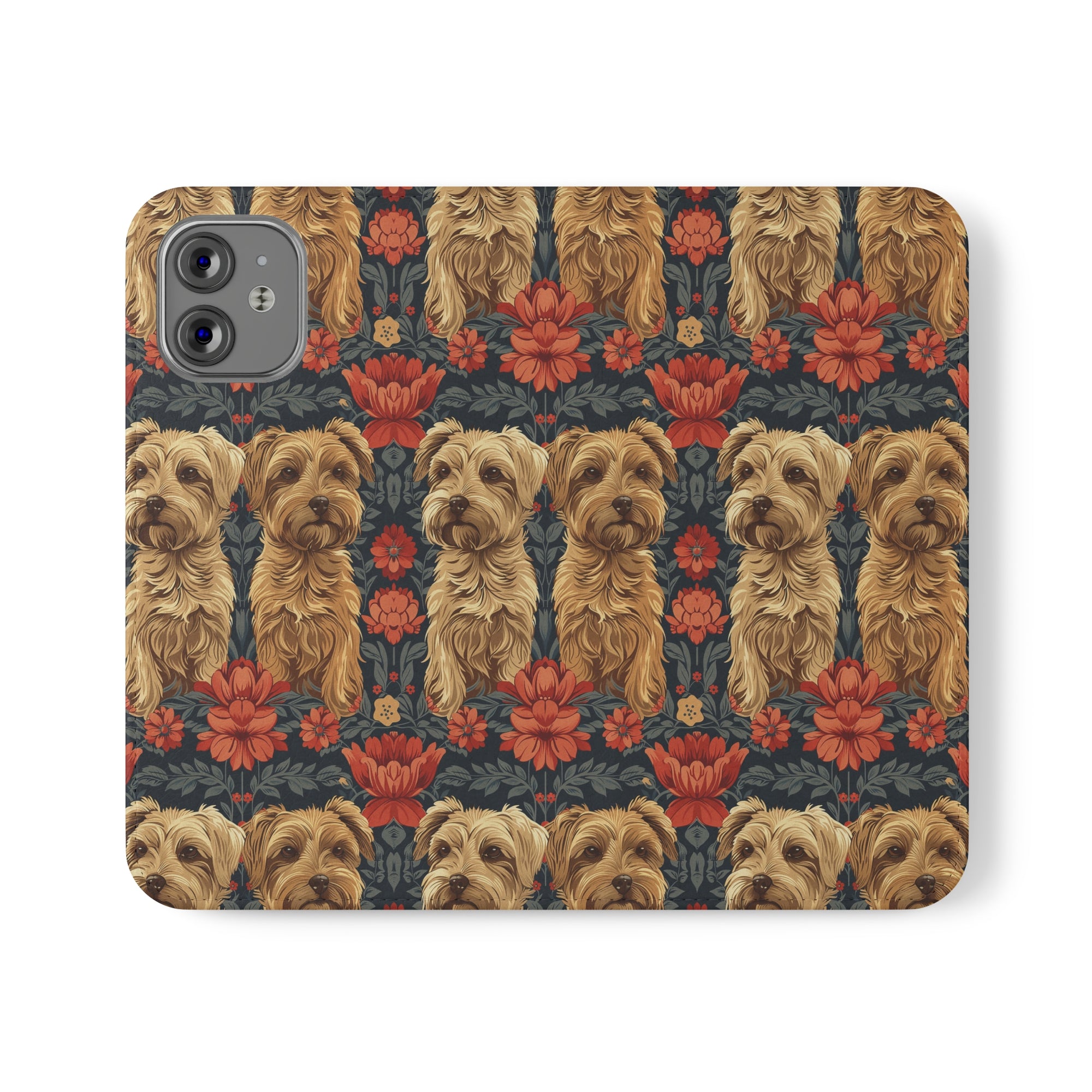 Yorkie Charm Twins Flip Cases