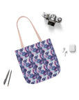 Funky Geometric Boxerista Canvas Tote Bag