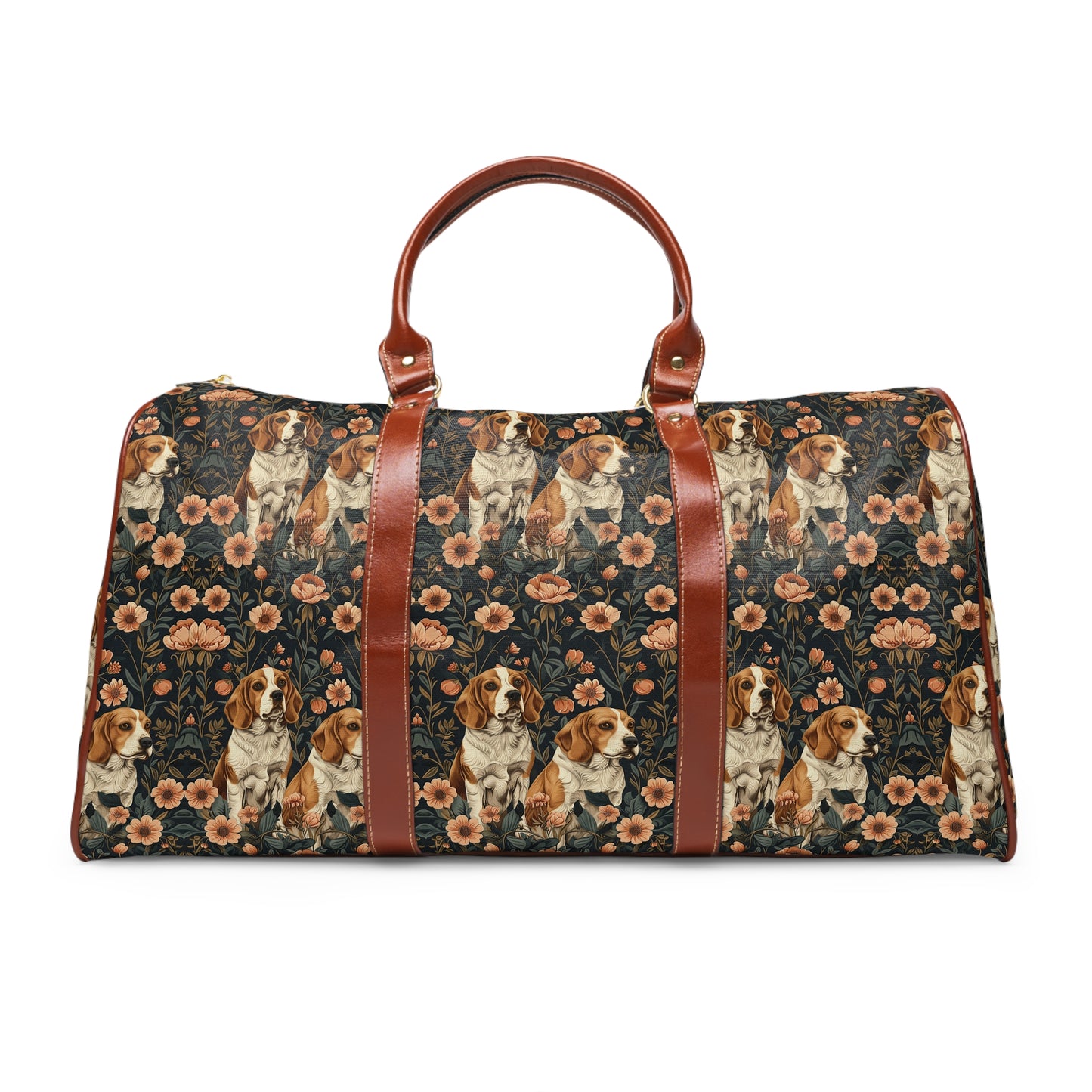 Beagle Blossom Bonanza Waterproof Travel Bag