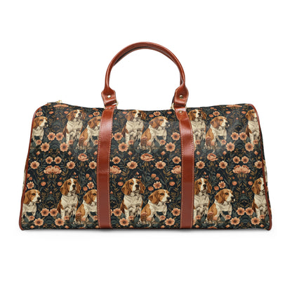 Beagle Blossom Bonanza Waterproof Travel Bag