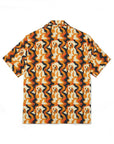 Golden Woof Abstract Glamour Men's Hawaiian Camp Shirt