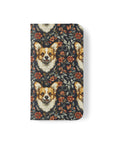 Floofy Corgi Blossom Blast Flip Cases