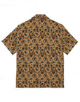 Autumnal German Shepherd Glamour Men's Hawaiian Camp Shirt