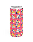 Bubblegum Glamour Bulldog Bouquet Slim Can Cooler