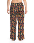 Floral Pawsome Dachsund Delight Women's Pajama Pants