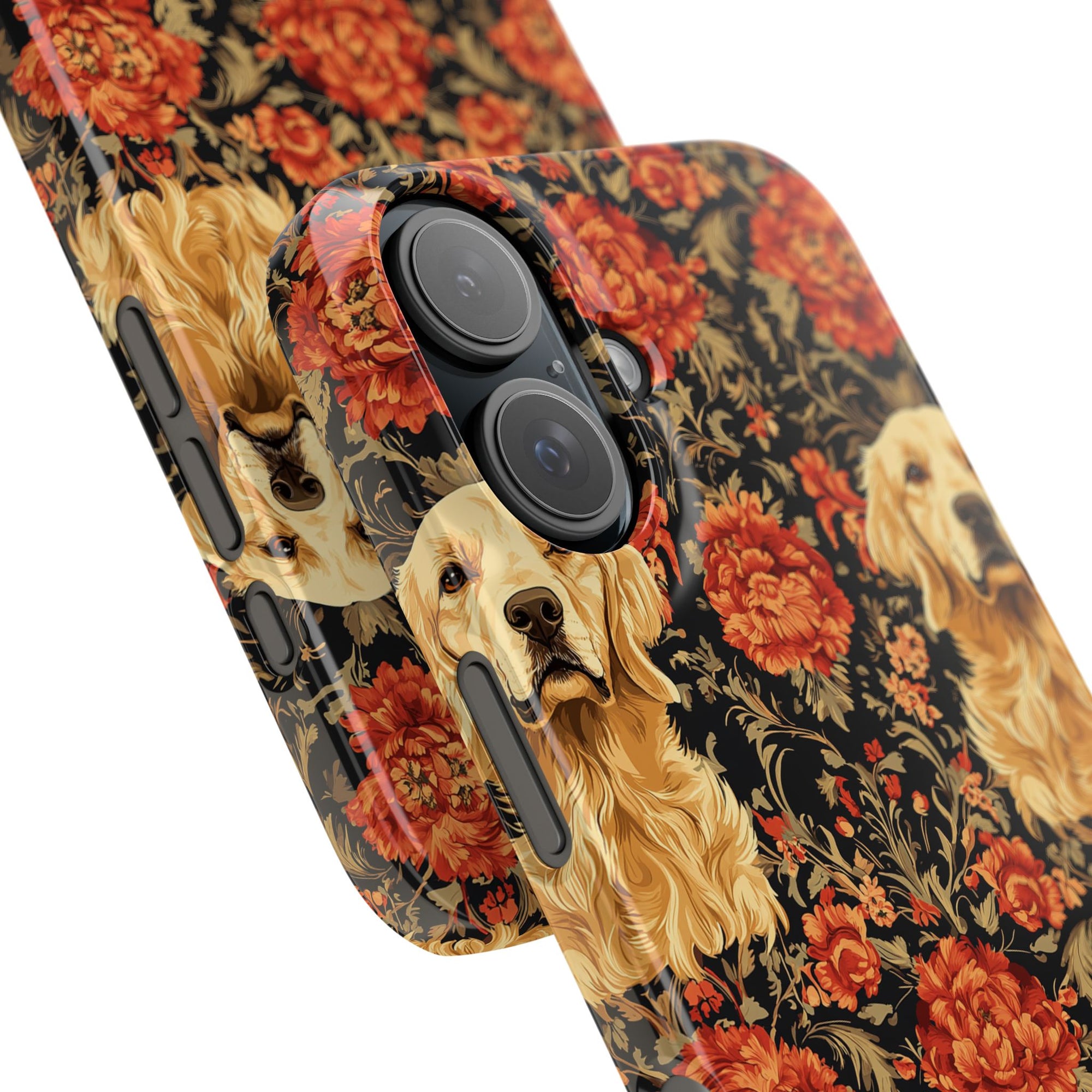 Golden Pawsatronic Tapestry Slim Phone Cases