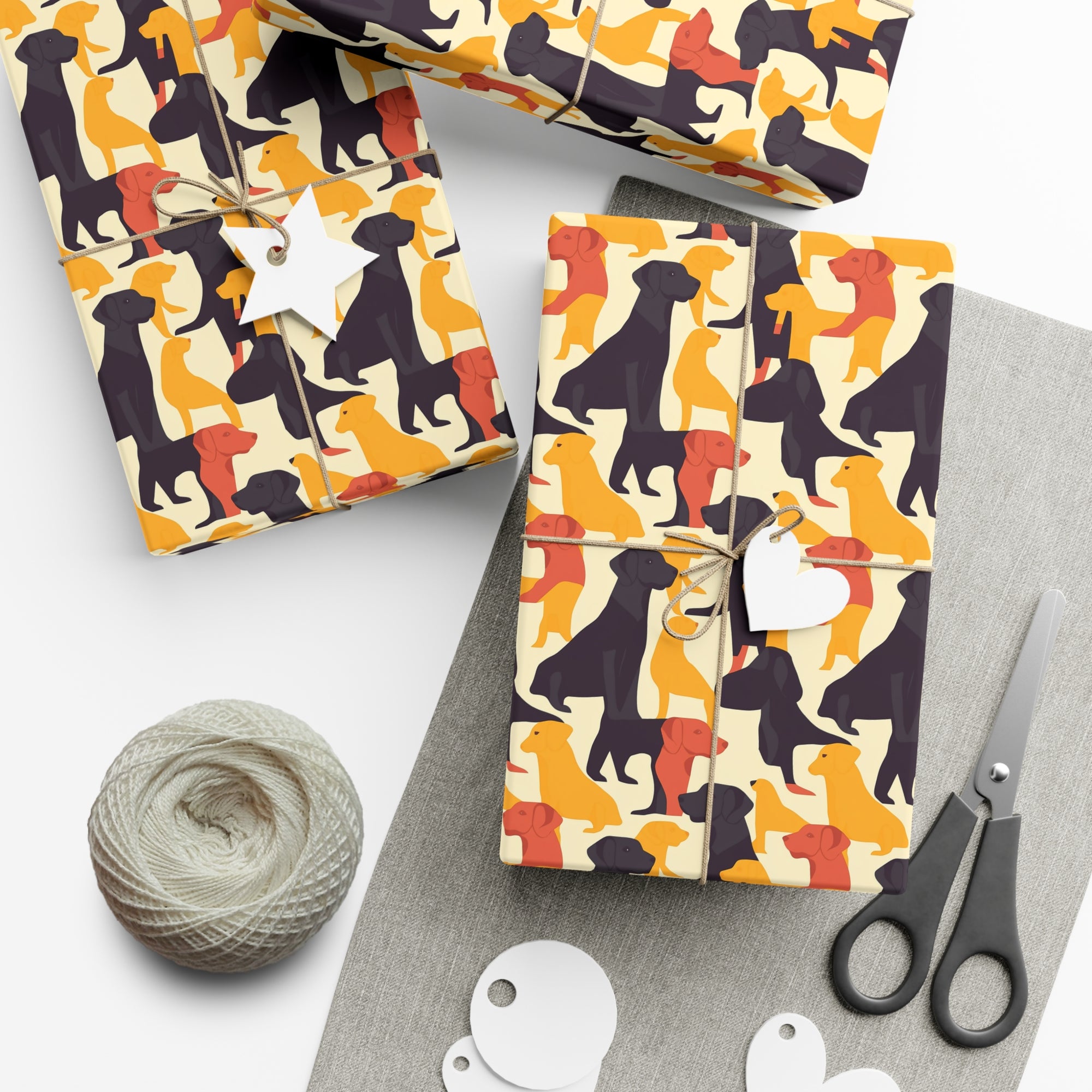 Modern Charm Labrador Chic Gift Wrap Papers