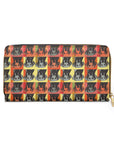 Whimsical Warhol Labrador Zipper Wallet