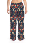 Gothic Rose Bulldog Noir Enchantment Women's Pajama Pants