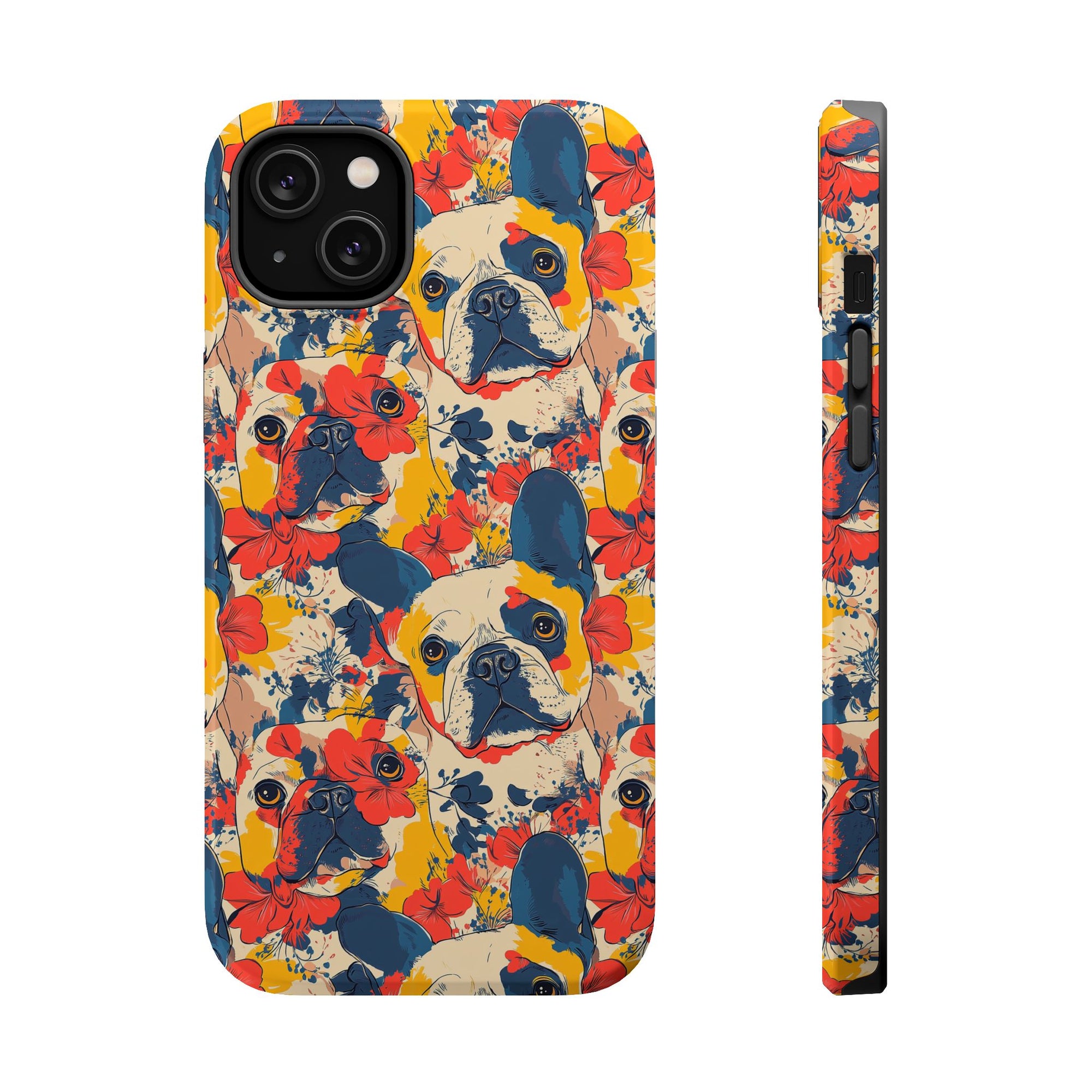 Bloom Pup Frenchietastic Splatter Magnetic Tough Cases