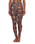 Boxer Blossom Tapestry Delight High Waisted Yoga Leggings