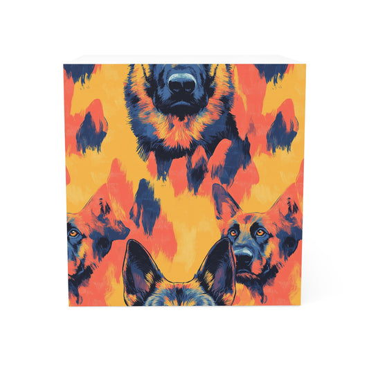 Impressionistic German Shepherds Note Cube