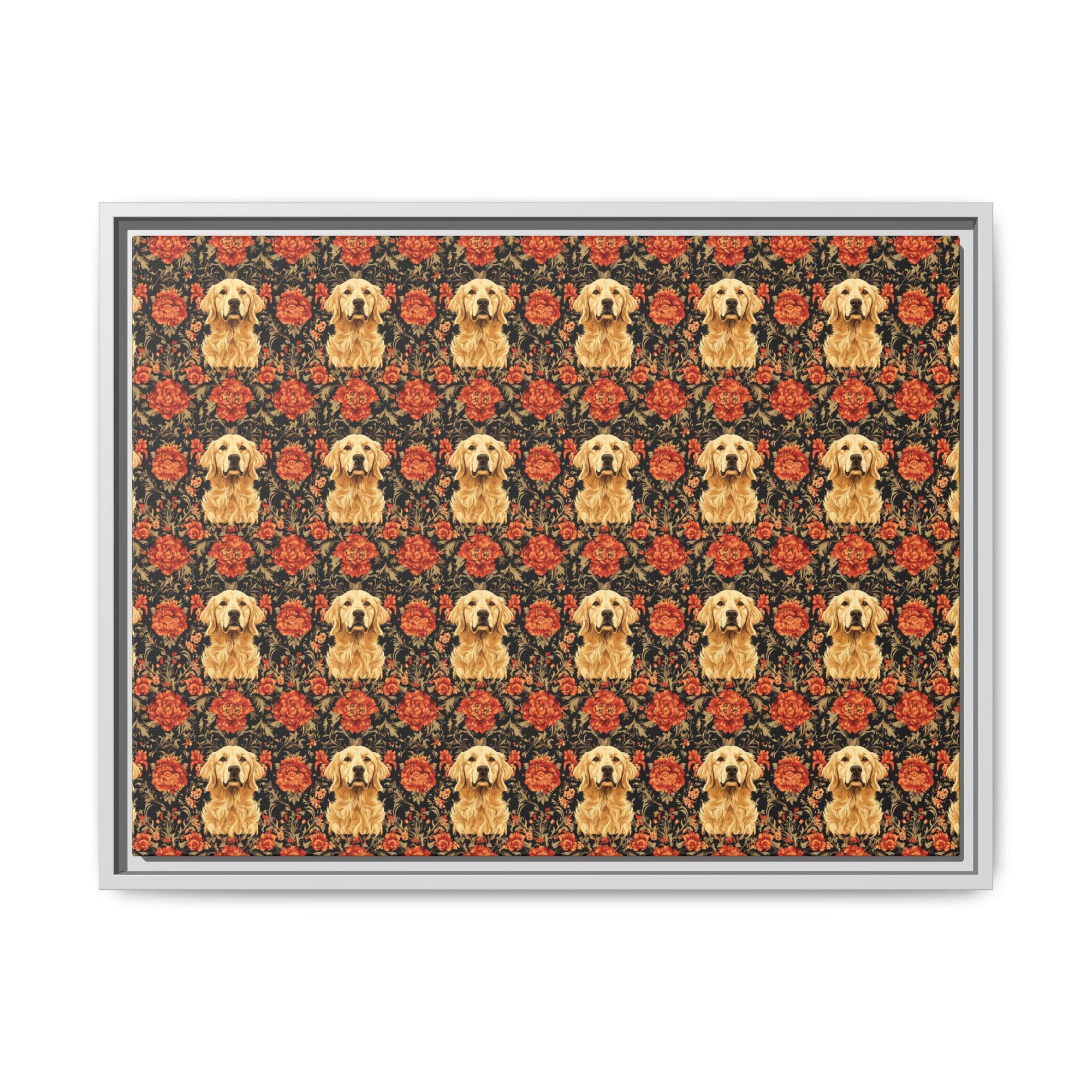 Golden Pawsatronic Tapestry Matte Canvas, Framed