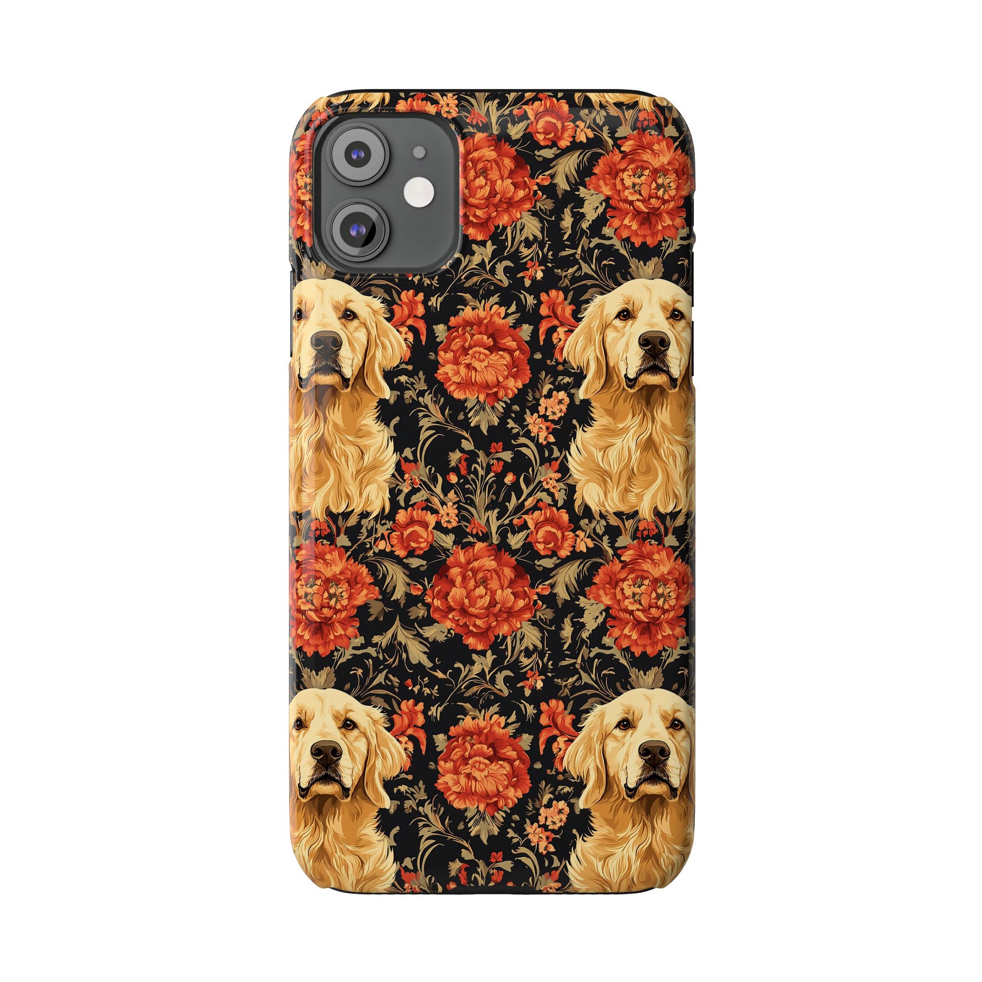 Golden Pawsatronic Tapestry Slim Phone Cases