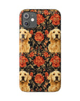 Golden Pawsatronic Tapestry Slim Phone Cases